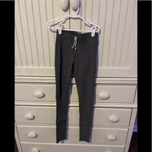Zara charcoal grey, ribbed leggings
